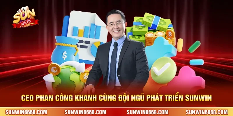 CEO Phan Công Khanh cùng đội ngũ phát triển SUNWIN